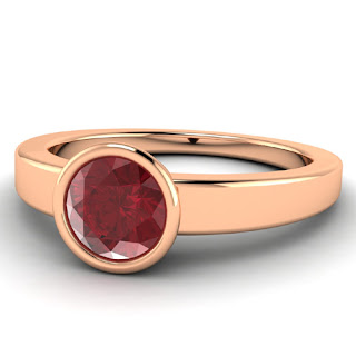 Rubinring Rosegold