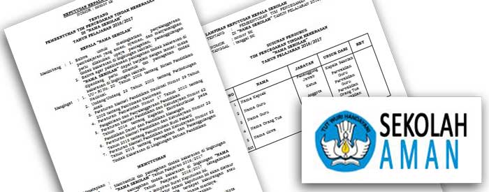 Contoh SK Kepala Sekolah Tentang Pembentukan Tim Pencegahan Tindak Kekerasan di Lingkungan Sekolah