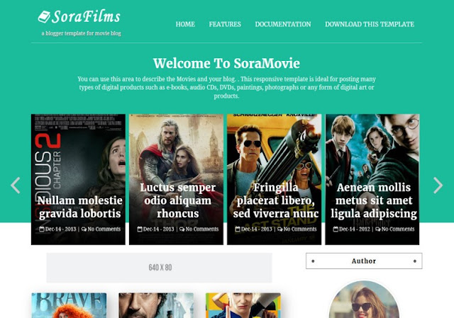 Download Sora Films Blogger Template is a premium looking and professionally designed maga Sora Films Blogger Template