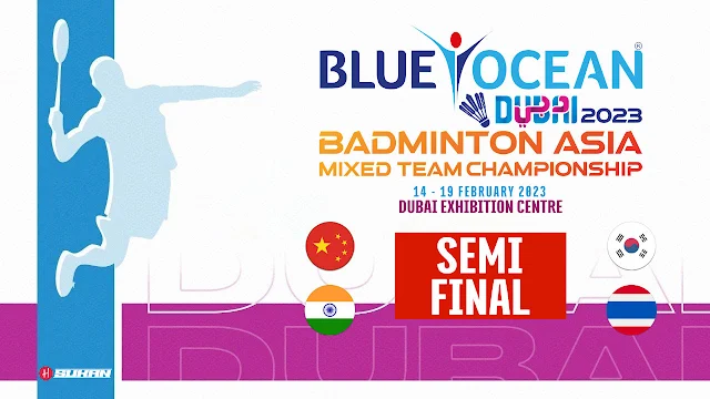 Jadual Dan Keputusan Badminton Live Separuh Akhir Di BAMTC Dubai 2023