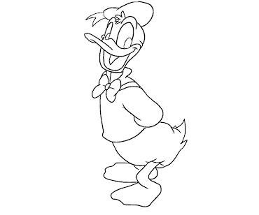 #19 Donald Duck Coloring Page