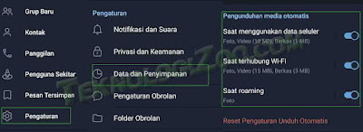 Menonatifkan Fitur Download Otomatis