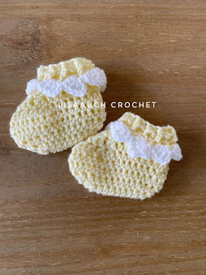 Easy baby booties crochet patterns free easter baby booties