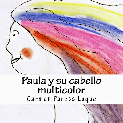 Paula y su cabello multicolor