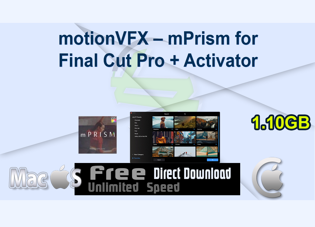motionVFX – mPrism for Final Cut Pro + Activator
