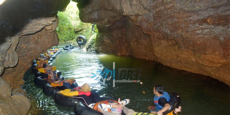 Spot Jump Santirah River Tubing Pangandaran