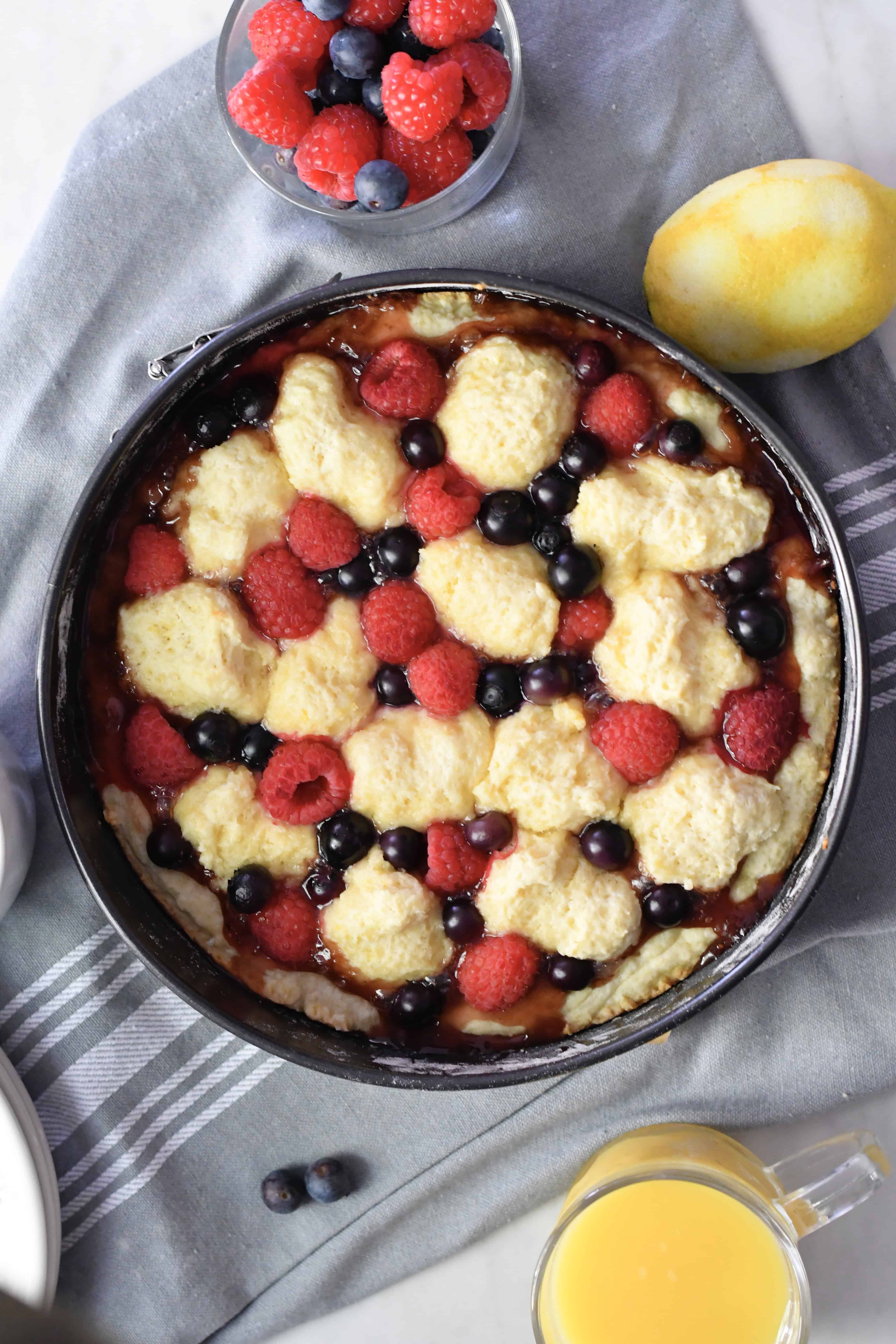 Soft Italian Crostata with Jam and Fresh Berries Recipe