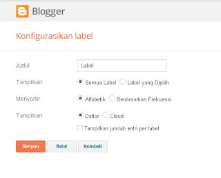 Cara Memberi Label Postingan Dan Menampilkannya Di Blog