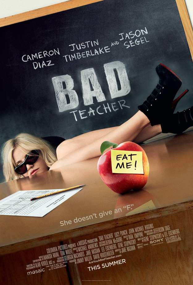 cameron diaz bad teacher trailer. Trailer two and poster for