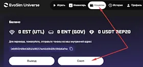 Создание депозита в EvoSim Universe 2