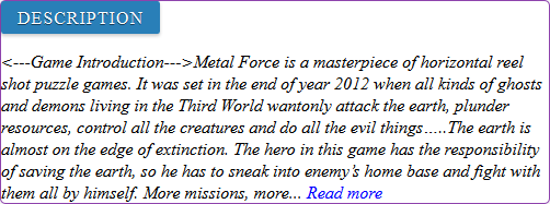 Metal Force game review