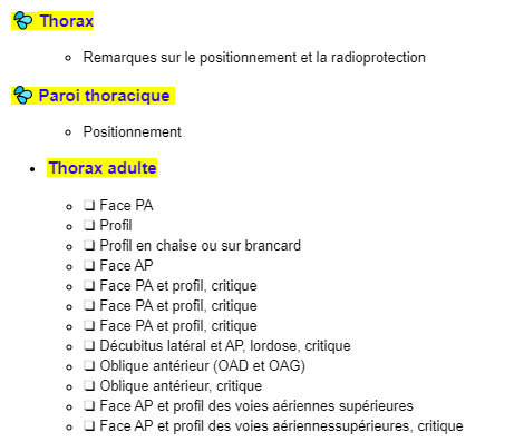 Thorax et paroi thoracique