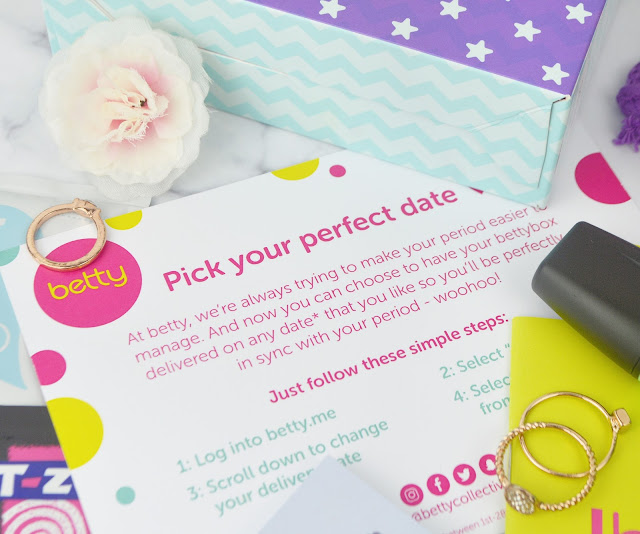 Lovelaughslipstick blog Bettybox Uk's First Period Subscription Box Review