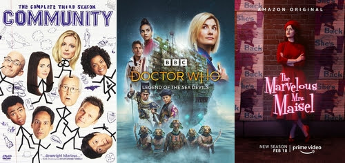 Séries vues en avril : Community, Marvelous Mrs Maisel & Doctor Who