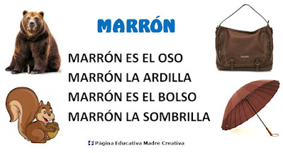 Poesía para niños del color marrón Imprimir