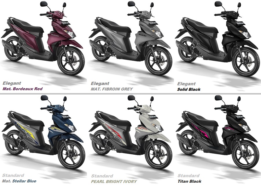 2022 Suzuki NEX II colour choices