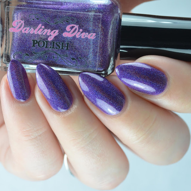 purple holographic nail polish