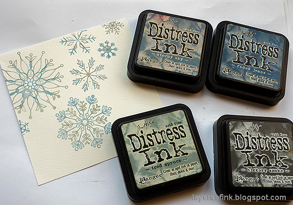 Layers of ink - Snowflake Builder Card Tutorial by Anna-Karin Evaldsson.