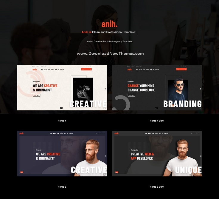 Anih - Creative Agency & Portfolio Showcase Bootstrap Template