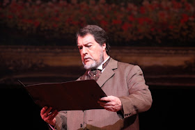 IN REVIEW: baritone ROBERT OVERMAN as Giorgio Germont in Piedmont Opera's October 2022 production of Giuseppe Verdi's LA TRAVIATA [Photograph by Mariedith Appanaitis, © by Piedmont Opera]