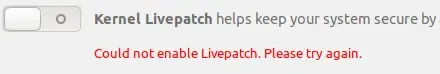 Omogućite Livepatch u Ubuntu Pro