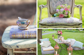 Como crear un rincón chill out estilo shabby chic en bodas y eventos