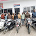 गाजीपुर में बाइक चोरी करने के गैंग का भंडाफोड़, चोरी की 15 बाइक के साथ 5 चोर गिरफ्तार