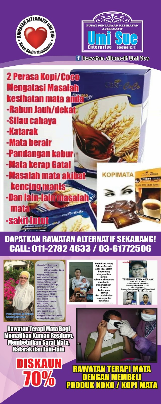 KHAULAH-AL AZWAR: Sakit Sendi dan Saraf Pulih Minum Kopi 