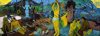 The Great Artist Paul Gauguin Painting “Where Do We Come From? What Are We? Where Are We Going To? 1897” 54 ¾ x 14 ½ Museum of Fine Arts, Bostan 