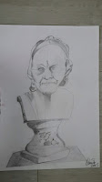 Voltaire bust statue - Sketch - Omer Toledano