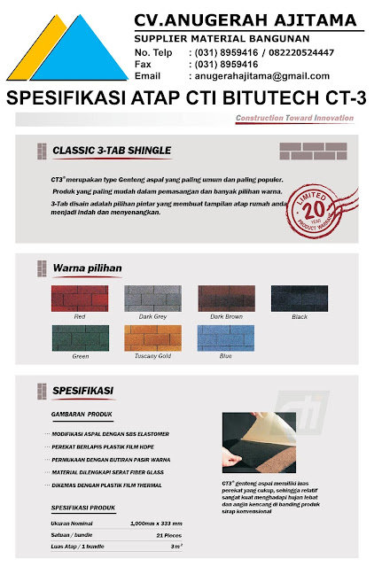 ATAP ASPHALT BITUMEN CTI BITUECH CT3