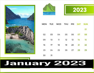 CalendarJanuary2023