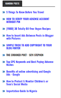 4 Simple Steps to Add Random Post in Blogger with Pictures