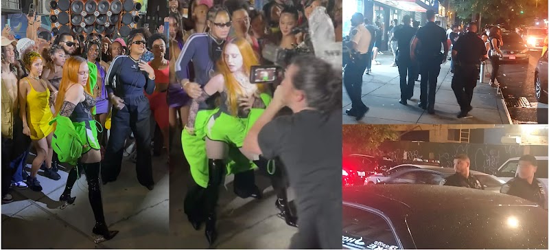 Vecinos llamaron a la policía para sofocar tumulto mientras Madonna y Tokischa grababan video en intersección del Alto Manhattan