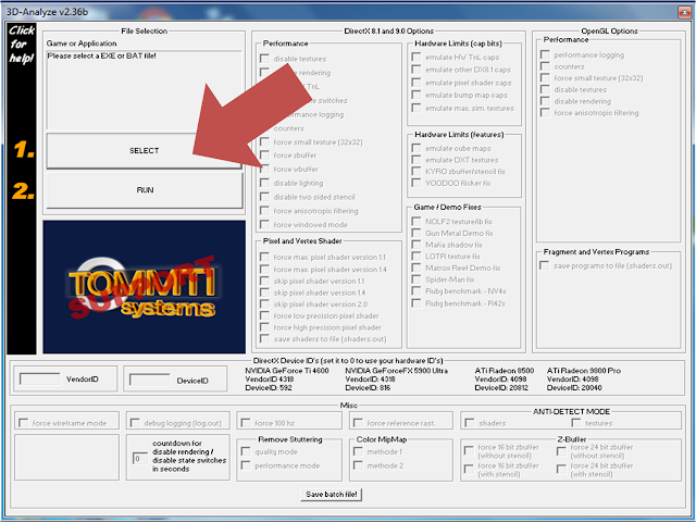 3D Analyzer best settings