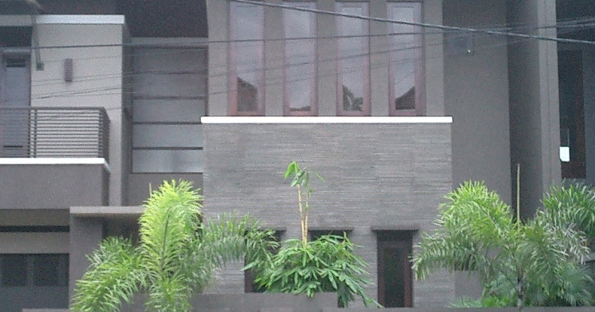 Model Rumah  Minimalis  Dengan Ornamen Batu  Alam  