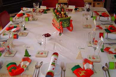 Table Decoration on Christmas Story House  Christmas Table Decoration Ideas