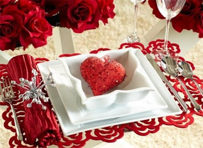 mesa decorada san valentín