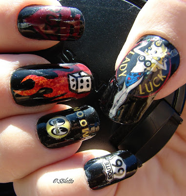 Thumb Lady Luck from a Moon Eyes Catalog Index 1320 Speed Kustom Logo 