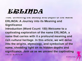 meaning of the name "ERLINDA"