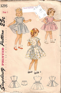 Vintage Simplicity 3295 girls dress pattern