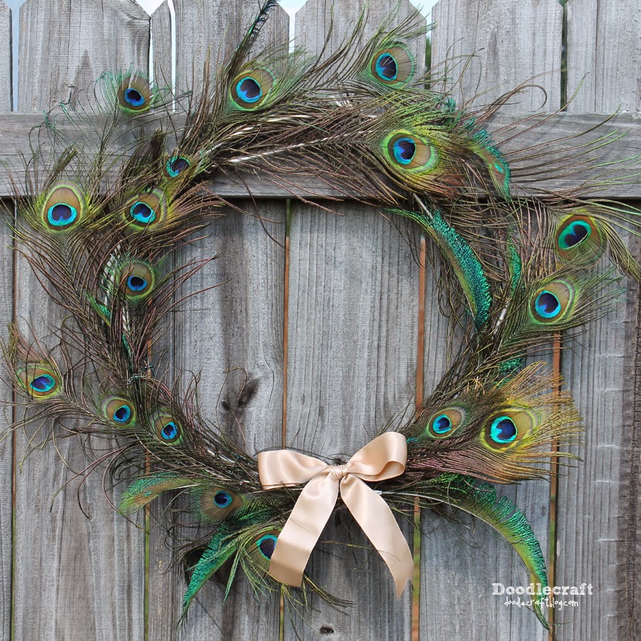 Peacock Feather Wreath!