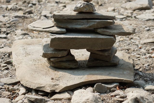 Rock Cairn on Humber River Trail