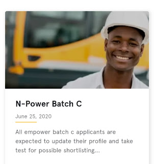 New Update: All empower batch c applicants are expected to update their profile