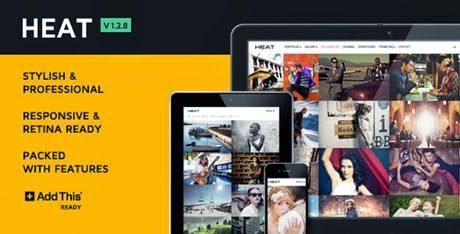 Heat Premium Portfolio WordPress Theme-bwtemplate blogs