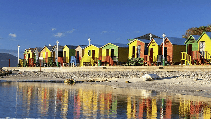 Colorful beach huts at St. James Beach