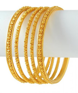 fancy designs gold bangle set