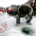 Trout fishing, festival Hwacheon Sancheoneo in Korea