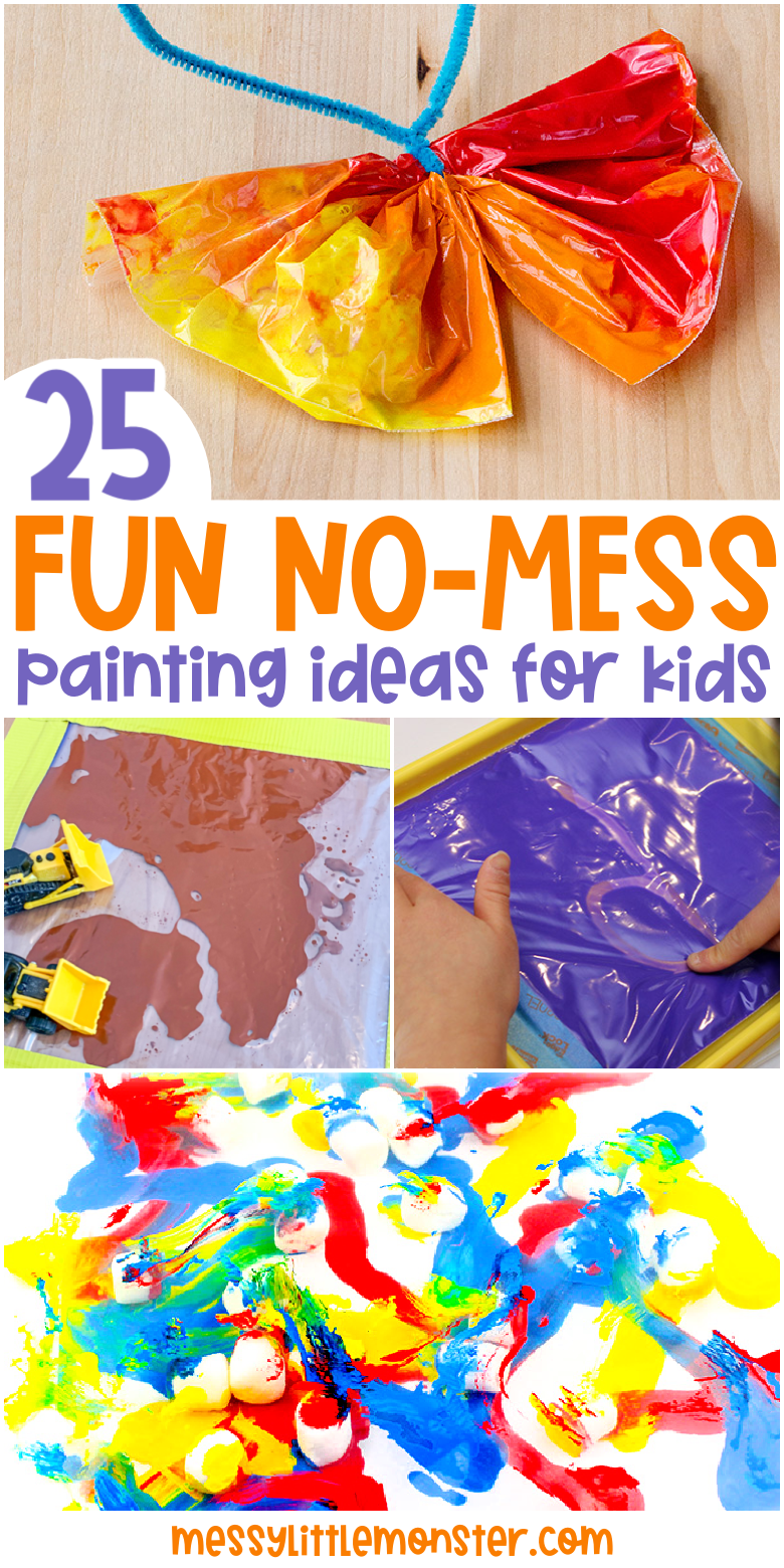 Mess free painting ideas for kids