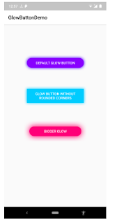 How to Glow button Android